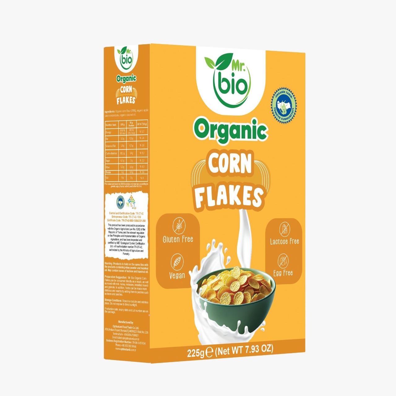 Mr. Bio Organic Corn Flakes 225 gm